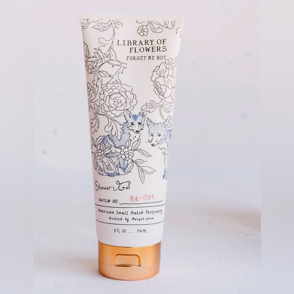 LIBRARY OF FLOWERS FORGET ME NOT SHOWER GEL 8oz BRAND NEW/SEALED